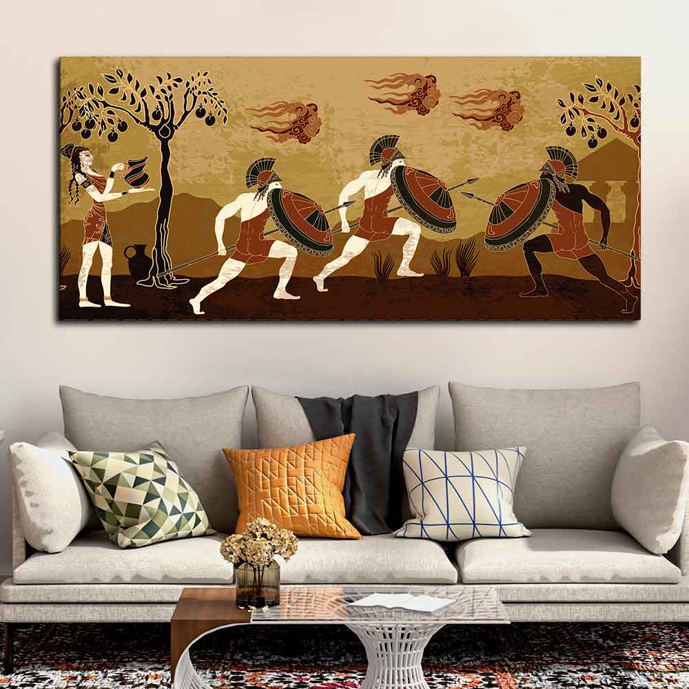 Ancient Greece Premium Canvas wall Painting