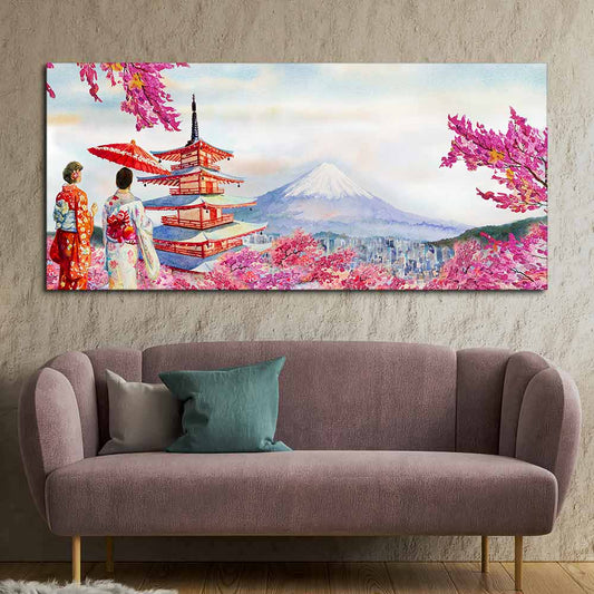 Beautiful Japan Premium Canvas wall Painting