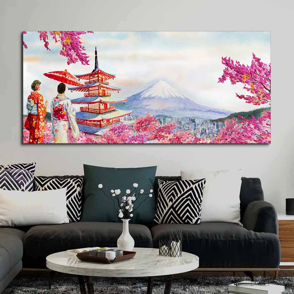 Beautiful Japan Premium Canvas wall Painting