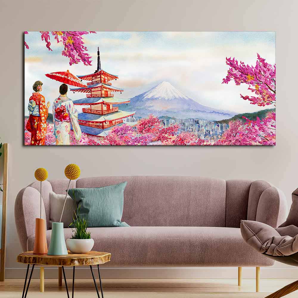 Beautiful Japan Premium Canvas wall Painting