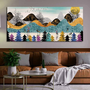 Modern Art Forest Premium Canvas wall Painting