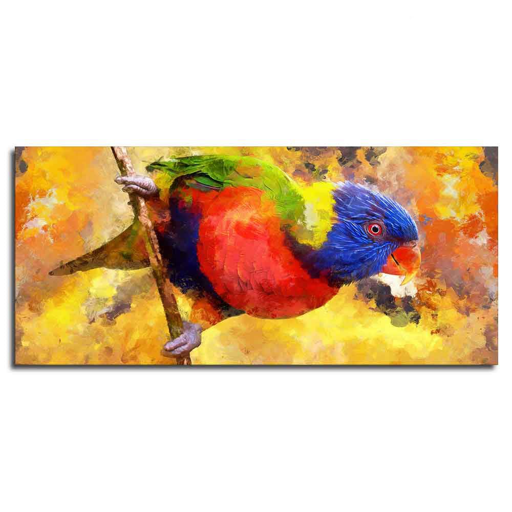 Colorful Parrot Abstract Art Canvas wall Painting