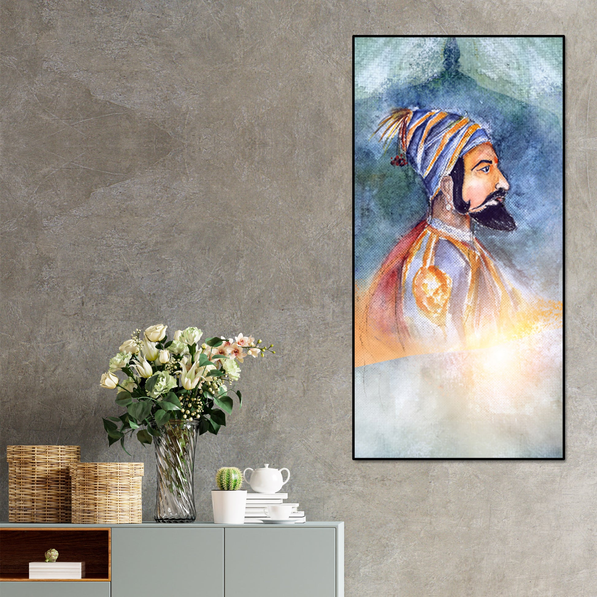 Chhatrapati Shivaji Maharaj Premium Wall Painting