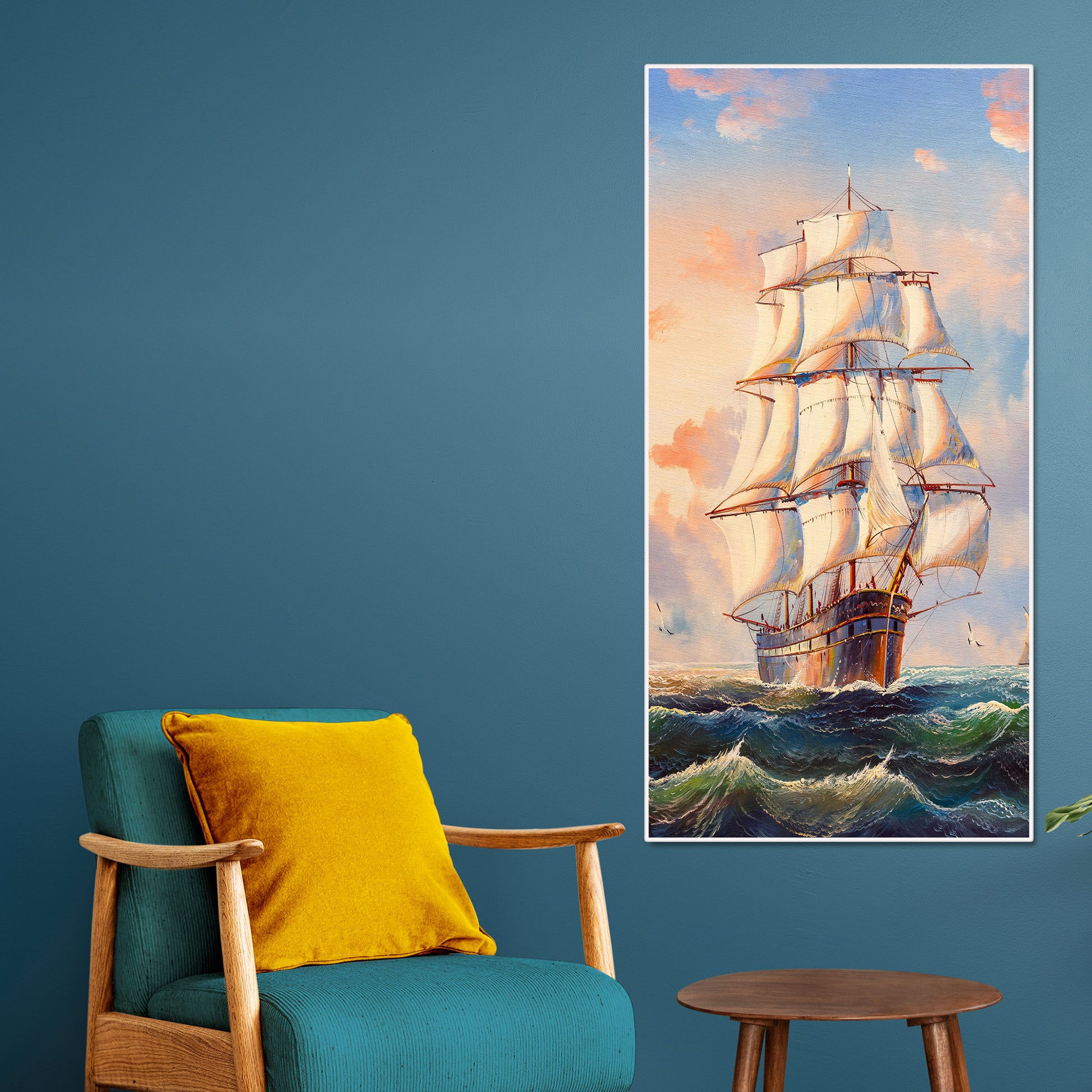 Premium Canvas Wall Painting of Barque The Sailing Ship