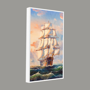 Premium Canvas Wall Painting of Barque The Sailing Ship