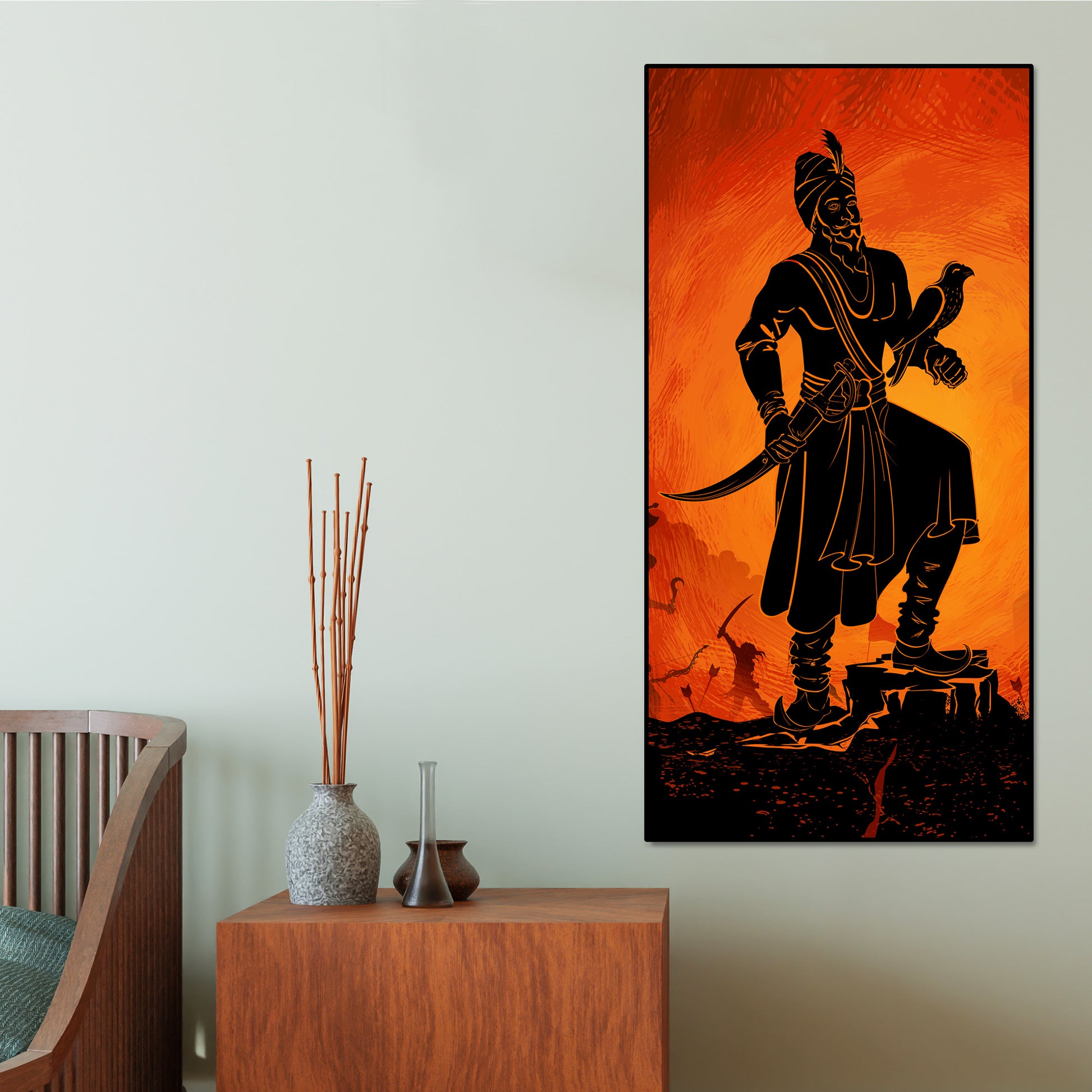 Guru Gobind Singh Canvas Wall Painting