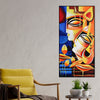 Abstract Art Radha Krishna Canvas Wall Painting