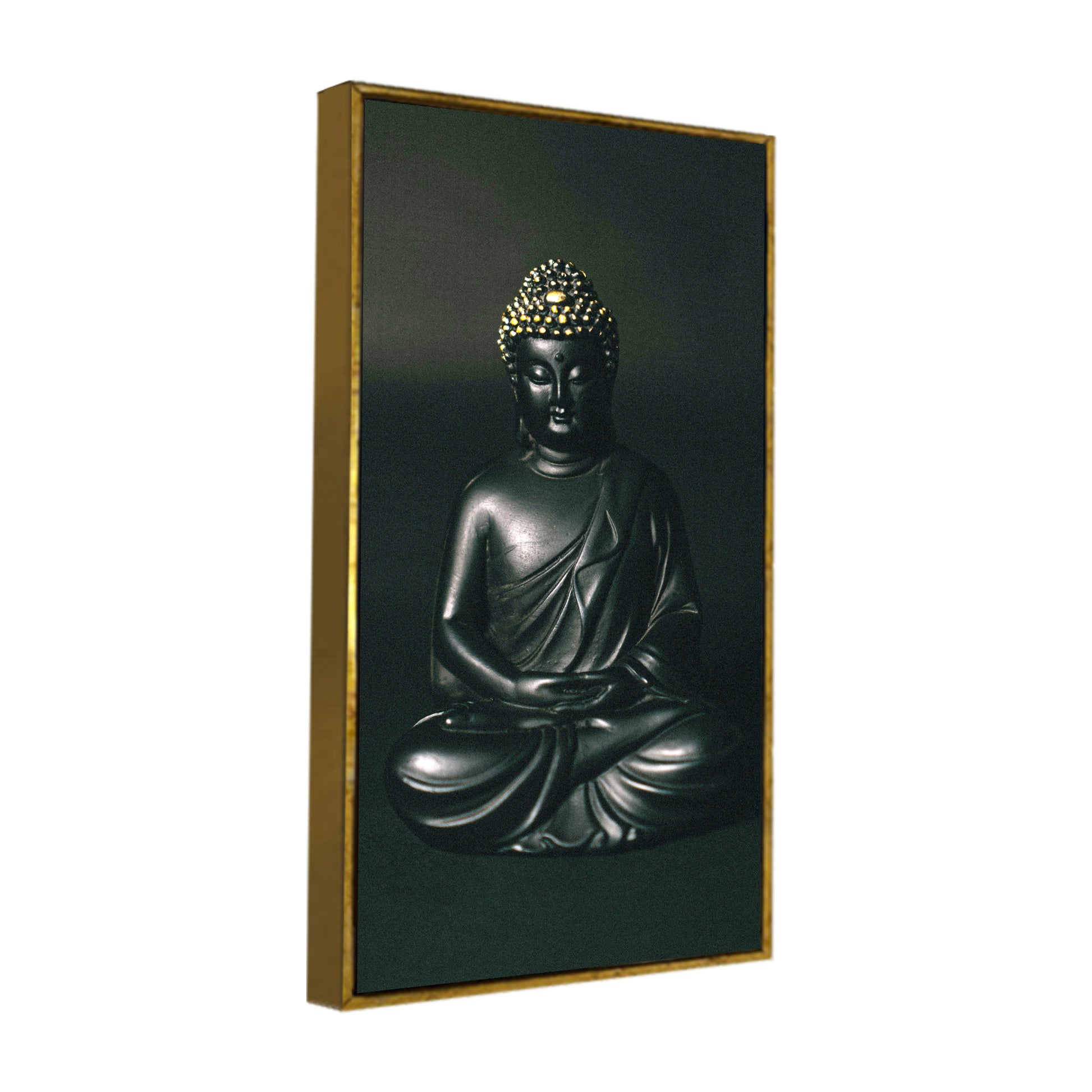 Sculpture of Gautam Buddha Canvas Wall Painting