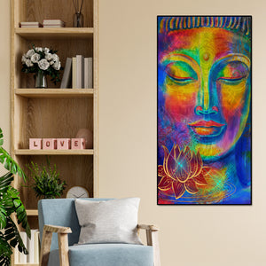 Head of Lord Buddha Canvas Wall Painting