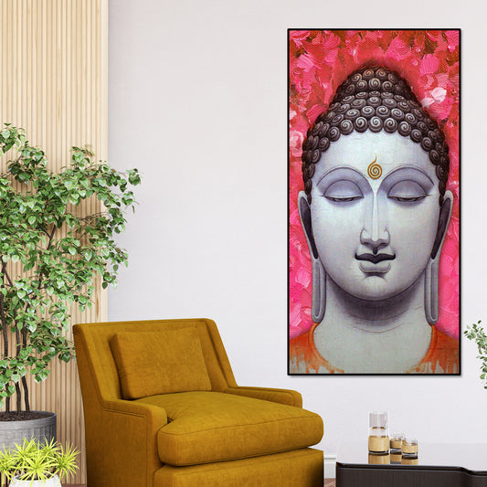 Lord Buddha Portrait Canvas Wall Painting