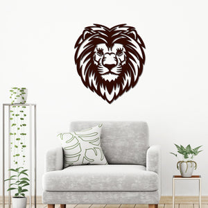 Premium Quality Wooden Wall Hanging of Amazing Lion Head