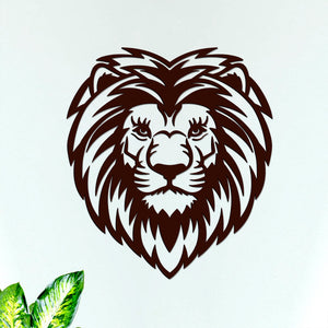 Premium Quality Wooden Wall Hanging of Amazing Lion Head