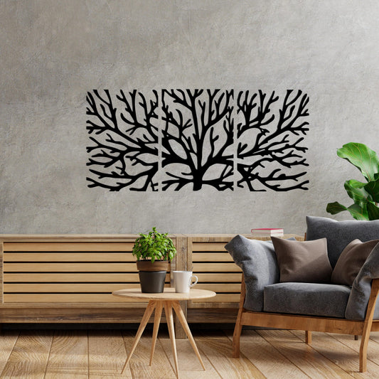 Premium Quality Wooden Wall Hanging of Beautiful Black Color Tree Branches