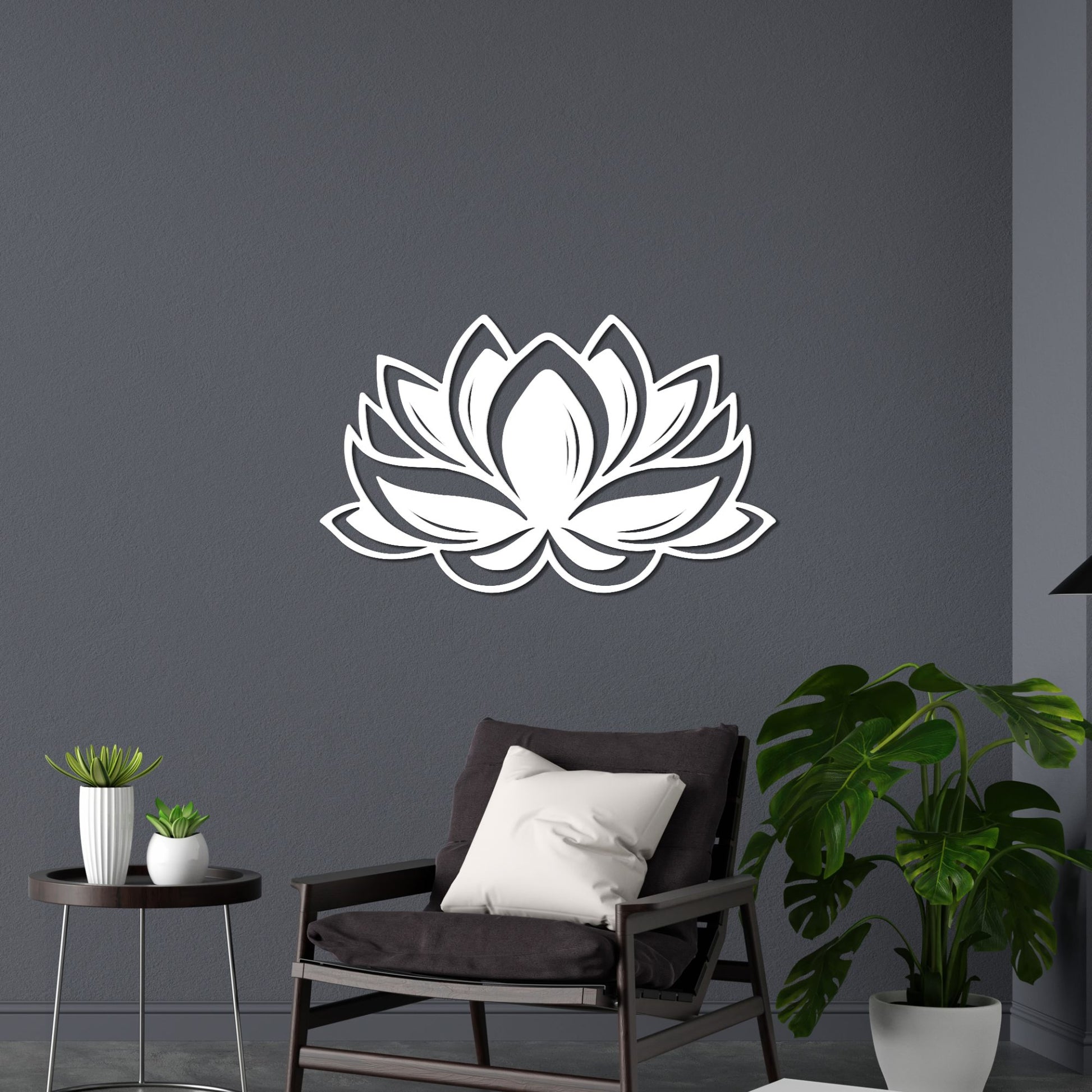 Premium Quality Wooden Wall Hanging of Beautiful Lotus Wall Hanging