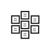 Premium Wall Hanging Square Photo Frame Set of Seven