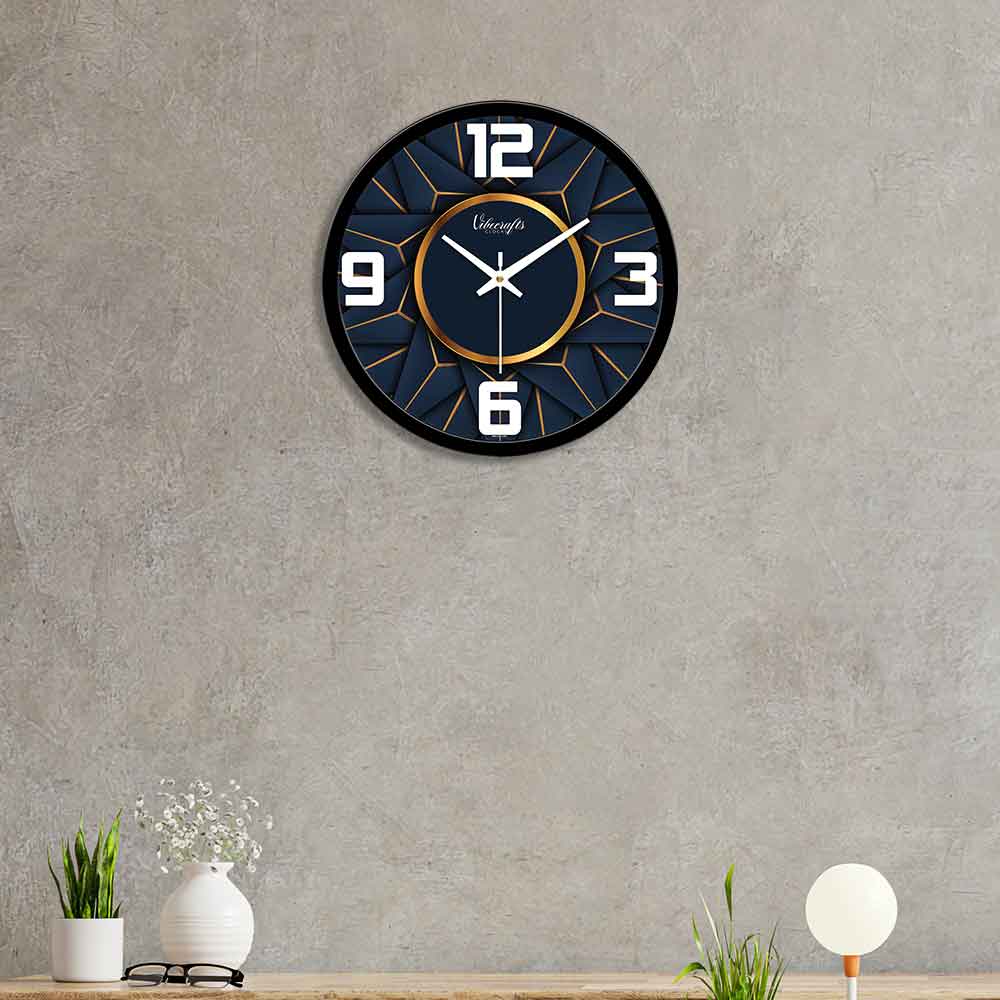 Golden Circle Designer Wall Clock