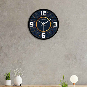 Golden Circle Designer Wall Clock