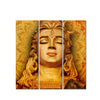 Spiritual Lord Shiva Canvas Wall Painting of Three Pieces