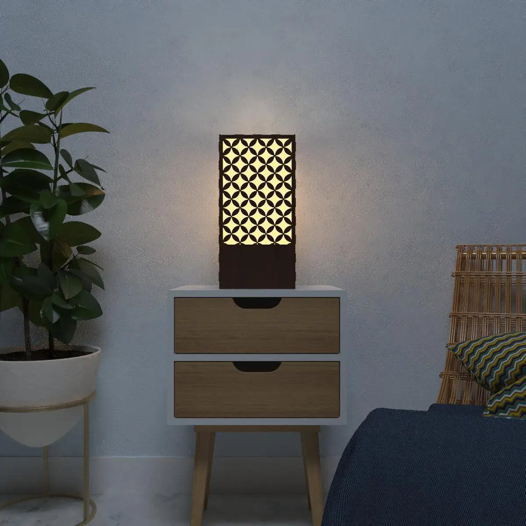 Star Pattern Table Lamp Shadow Night Light 