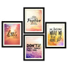The Little Things Quotes Premium Wall Frame Set of Four