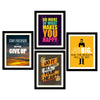 Think Big Quote Premium Wall Frame Set of Four