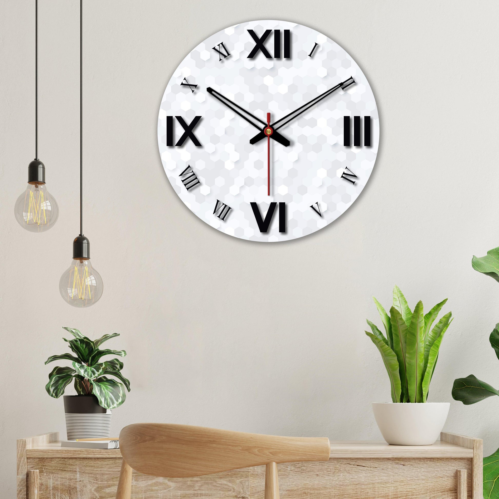 Printed Wooden Wall Clock