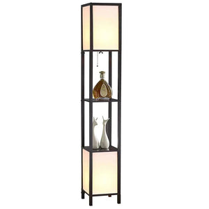 Beautiful Modern House Wooden Two Sided Shelf Lamp For Living Room, Bedroom