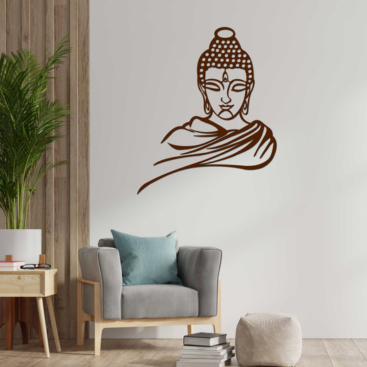 Premium Quality Wooden Wall Hanging of Lord Buddha