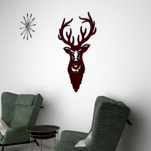 Beautiful Deer Head Premium Quality Wooden Wall Hanging