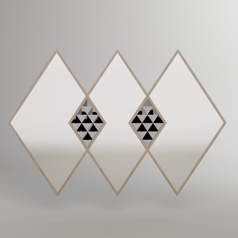 Geometricl Designer Wall Mounted Vanity Mirror