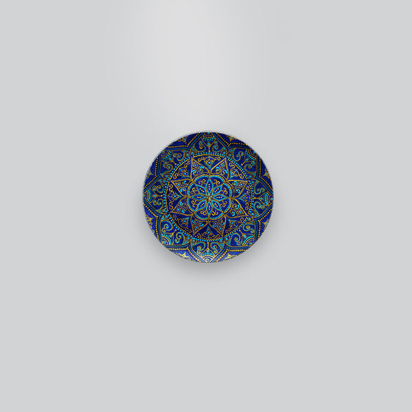 Mandala Dot Art Ceramic Hanging Wall Plate Painting