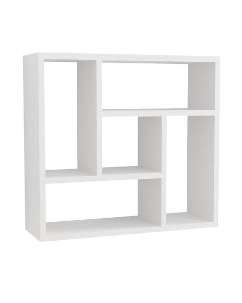 Classic Wooden Multipurpose Stand with Storage Shelves with White Finish