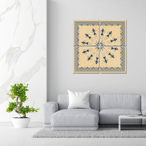 Warli Art Wall Hanging Painting, Set of 4 Pieces