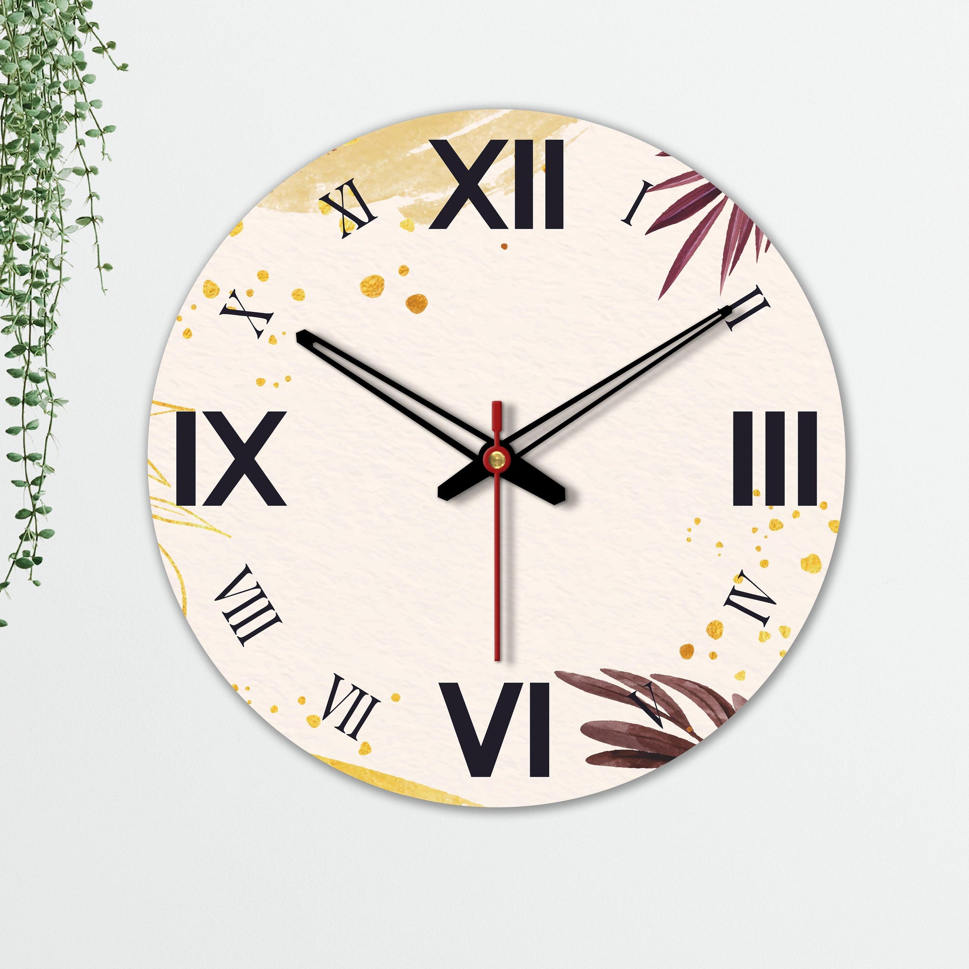 Designer wooden wall clock