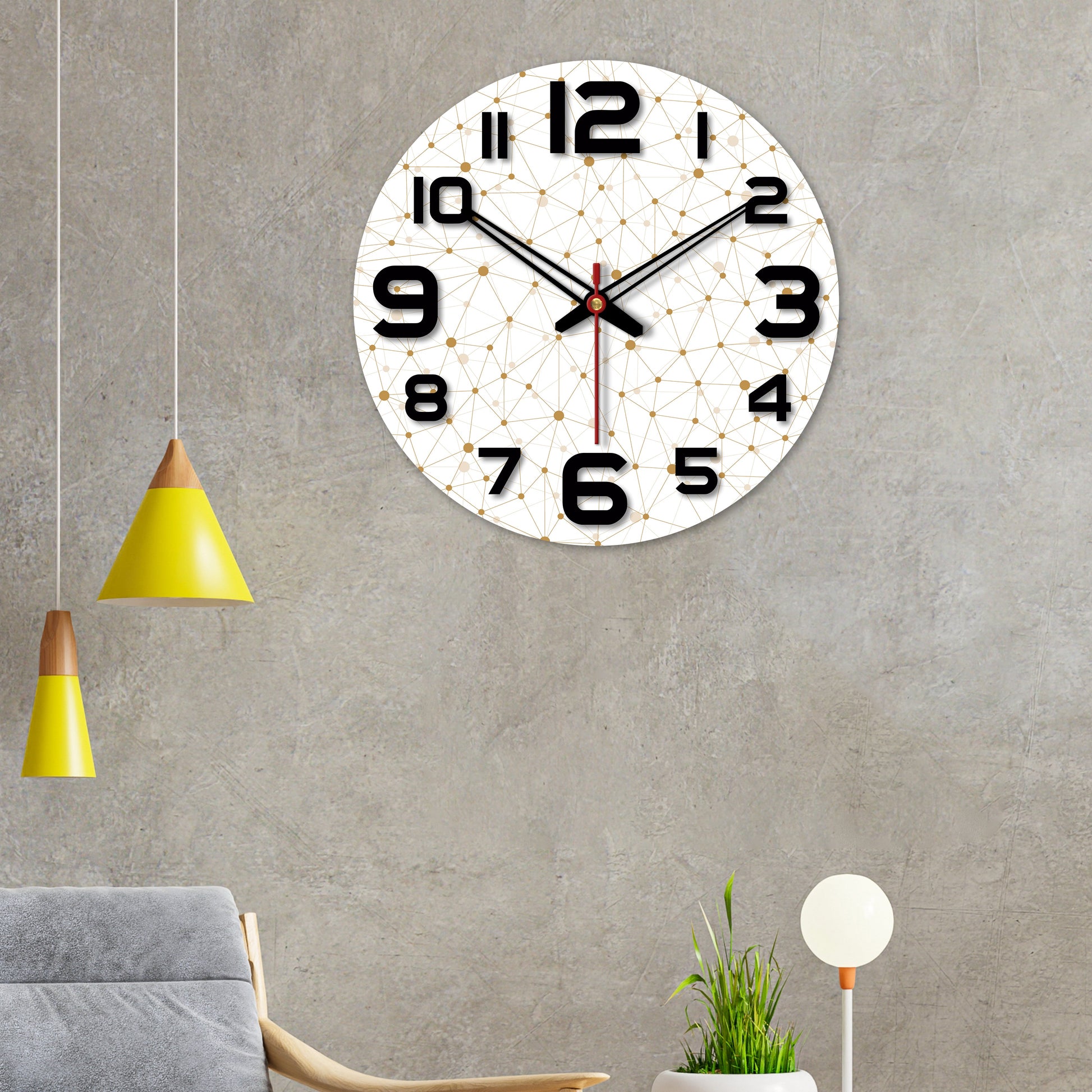 Unique Wooden Wall Clock