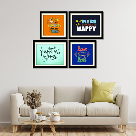 You are Stronger Quotes Wall Hanging Frame Set of Four