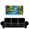 A Beautiful Scenery of Waterfall In Forest Canvas Wall Painting