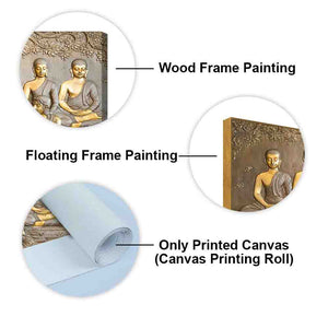 A Premium Golden Buddha Spiritual Canvas Wall Painting