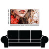 Abstract art of Beautiful Girl Face Canvas Wall Painting