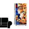 Abstract Art Radha Krishna Canvas Wall Painting