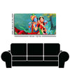 Abstract Art Radha Krishna Wall Painting