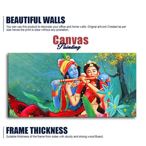 Abstract Art Radha Krishna Wall Painting