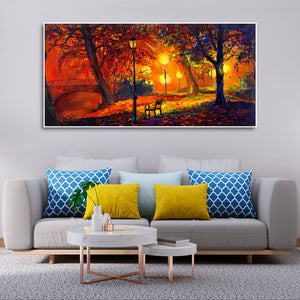 Abstract Art scenery of Park Wall Painting