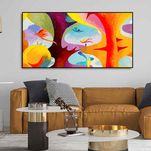 Abstract Bird Flying Premium Canvas Wall Painting