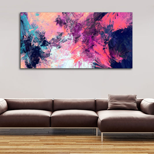 Abstract Color Dynamic Texture Background Premium Canvas Wall Painting