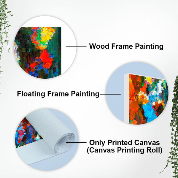 Abstract Colorful Acrylic Texture Canvas Wall Painting