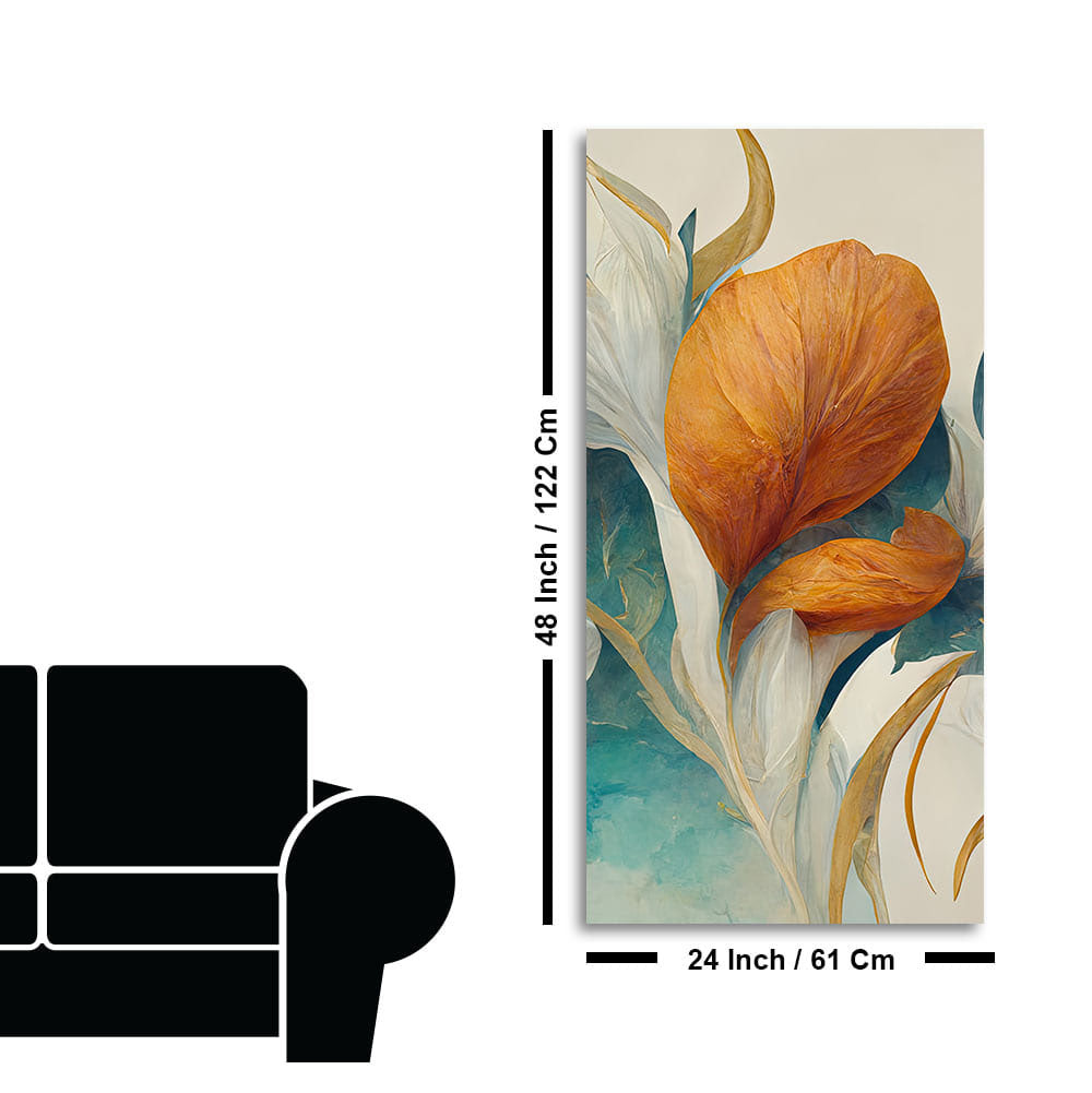 Abstract Colorful Flower Texture Art Canvas Wall Painting