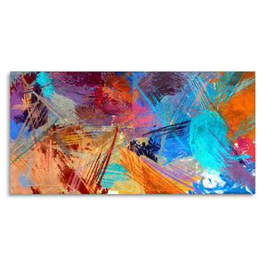 Abstract Colorful Textured Art Premium Canvas Wall Painting