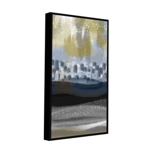 Abstract Dark Gray Splash Background Canvas Wall Painting