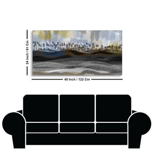 Abstract Dark Gray Splash Background Premium Canvas Wall Painting